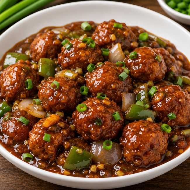 Chicken Manchurian at Triveni Restaurant