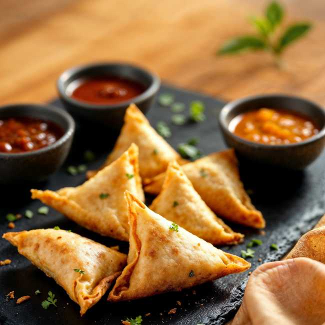 Samosa at Triveni Restaurant